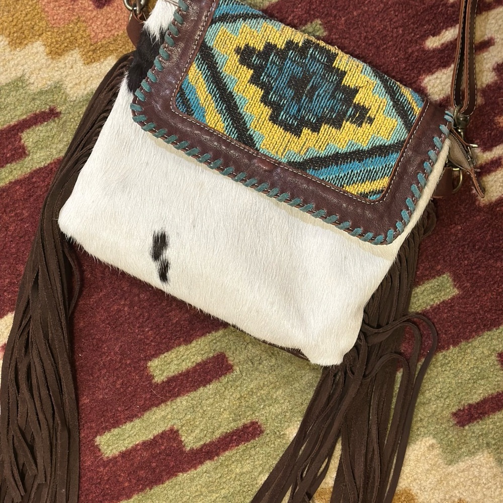 Aztec Myra Fringe Crossbody Bag